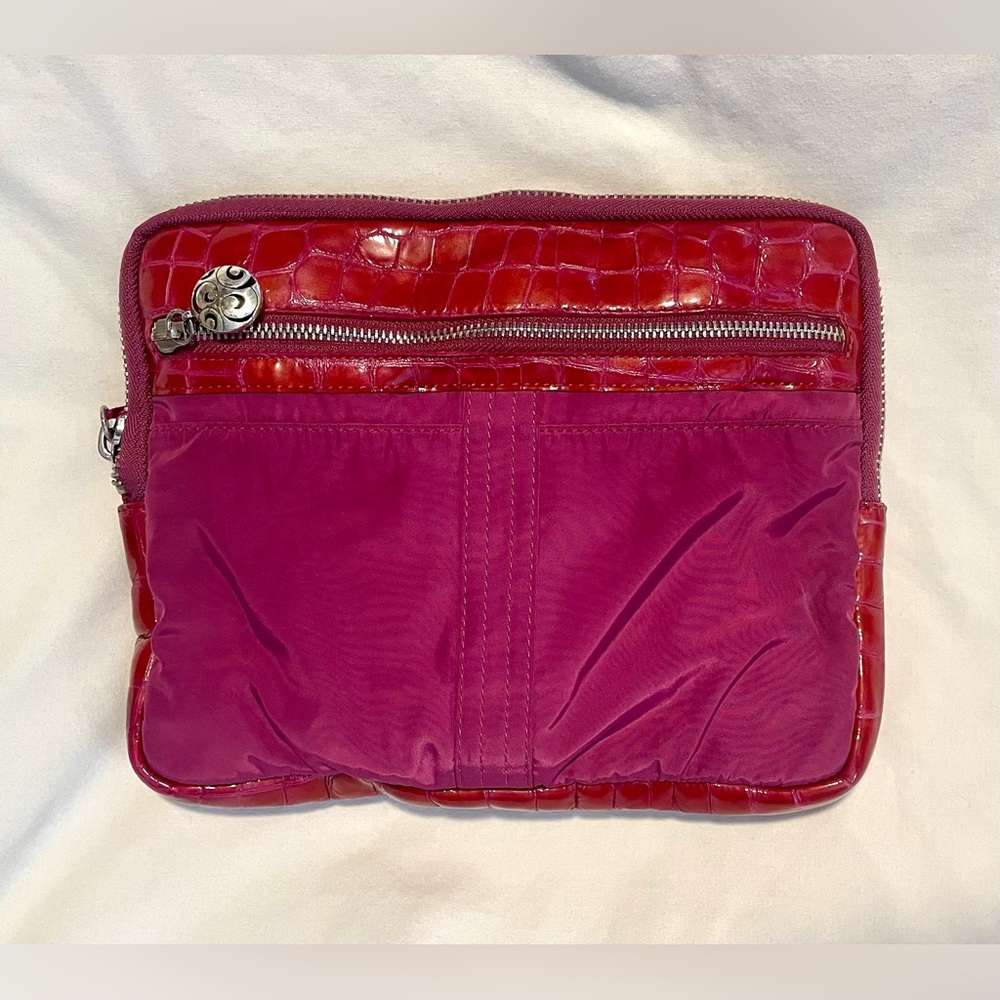 *EUC* BRIGHTON Cosmetic/Travel Case - Electronic Pouch/Bag/Clutch - Fuschia/Pink